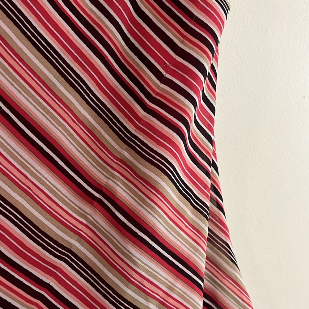 Vintage Loft Sheer Top y2k Striped Gilmore Girls Pink Girly 2000s V neck - Picture 6 of 8